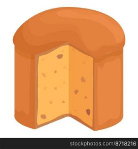Panettone idea cake icon cartoon vector. Italian bread. Food chocolate. Panettone idea cake icon cartoon vector. Italian bread