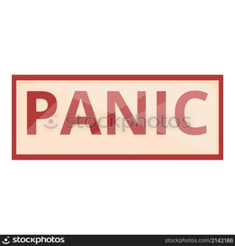 Panic icon cartoon vector. Anxiety stress. Mental attack. Panic icon cartoon vector. Anxiety stress