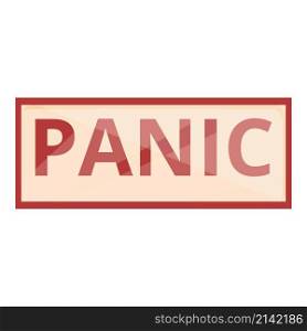Panic icon cartoon vector. Anxiety stress. Mental attack. Panic icon cartoon vector. Anxiety stress