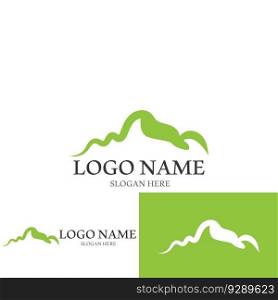 panorama view mountain icon vector illustration template design