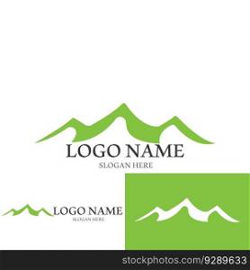 panorama view mountain icon vector illustration template design