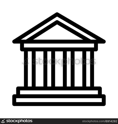 pantheon, icon on isolated background