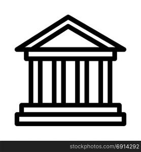 pantheon, icon on isolated background