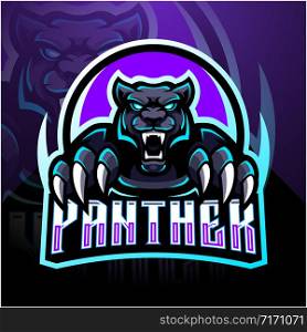 Panther esport mascot logo design