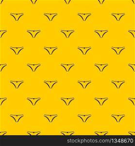 Panties pattern seamless vector repeat geometric yellow for any design. Panties pattern vector