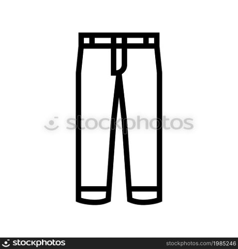pants boy garment line icon vector. pants boy garment sign. isolated contour symbol black illustration. pants boy garment line icon vector illustration