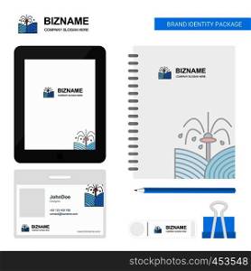 Pants shower Business Logo, Tab App, Diary PVC Employee Card and USB Brand Stationary Package Design Vector Template