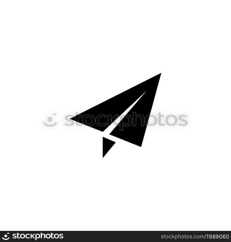 Paper Airplane, Fly Plane, Origami. Flat Vector Icon illustration. Simple black symbol on white background. Paper Airplane, Fly Plane, Origami sign design template for web and mobile UI element. Paper Airplane, Fly Plane, Origami. Flat Vector Icon illustration. Simple black symbol on white background. Paper Airplane, Fly Plane, Origami sign design template for web and mobile UI element.