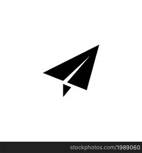 Paper Airplane, Fly Plane, Origami. Flat Vector Icon illustration. Simple black symbol on white background. Paper Airplane, Fly Plane, Origami sign design template for web and mobile UI element. Paper Airplane, Fly Plane, Origami. Flat Vector Icon illustration. Simple black symbol on white background. Paper Airplane, Fly Plane, Origami sign design template for web and mobile UI element.
