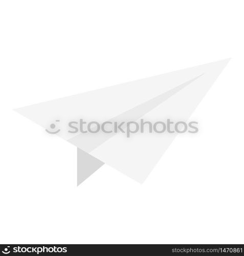 Paper airplane icon. Isometric of paper airplane vector icon for web design isolated on white background. Paper airplane icon, isometric style
