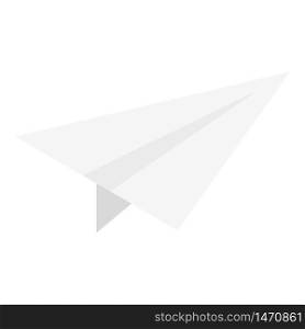Paper airplane icon. Isometric of paper airplane vector icon for web design isolated on white background. Paper airplane icon, isometric style