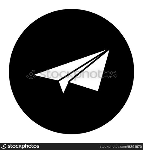 paper airplane icon vector template illustration logo design