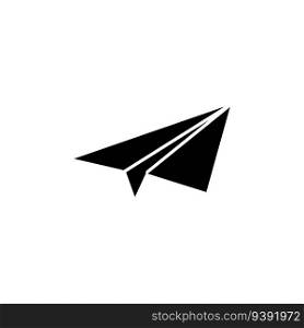 paper airplane icon vector template illustration logo design