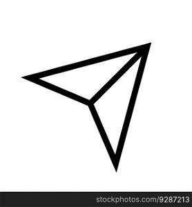 paper airplane logo vector illustration symbol design