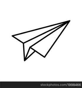 Paper Airplane Outline Icon