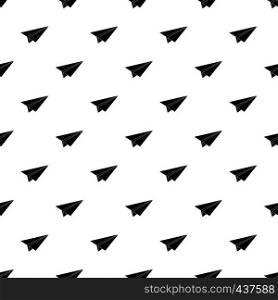 Paper airplane pattern seamless in simple style vector illustration. Paper airplane pattern vector
