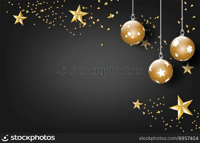 Paper art of merry christmas and happy new year 2019 with black . Paper art of merry christmas and happy new year 2019 with black tone color background Vector Design for greeting cards, flyers, invitations, posters, brochures, banners, calendars,gift. Paper art of merry christmas and happy new year 2019 with black tone color background Vector Design for greeting cards, flyers, invitations, posters, brochures, banners, calendars,gift