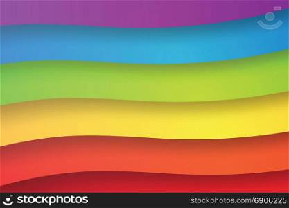 paper art of shape rainbow abstract background,colorful,vector,illustration