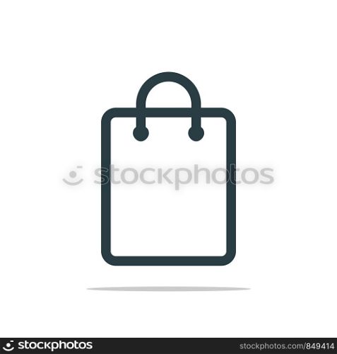 Paper Bag Icon Logo Template Illustration Design. Vector EPS 10.
