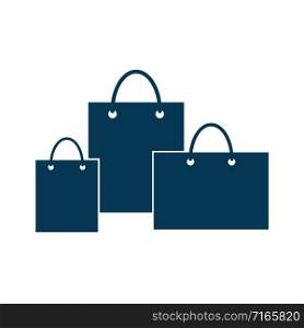Paper bag shopping icon vector isolated on white background