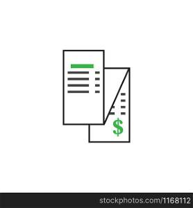 Paper bill graphic design template vector isolated