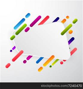 Paper card and abstract colorful shapes Vector background ,modern material design in a style Trendy neon lines wallpaper