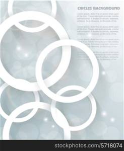 Paper circles background. Abstract 3D Geometrical Design