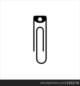 Paper Clip Design Vector Art Illustration