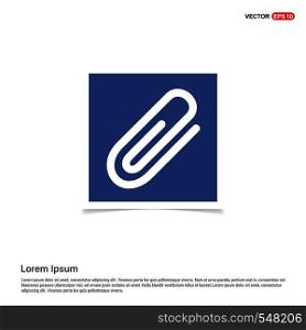 paper clip icon - Blue photo Frame