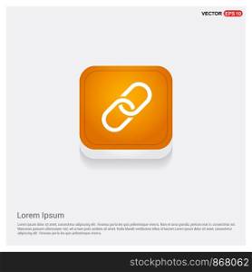 paper clip icon Orange Abstract Web Button - Free vector icon