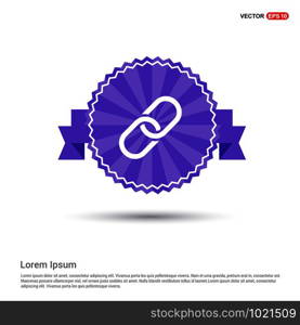 paper clip icon - Purple Ribbon banner