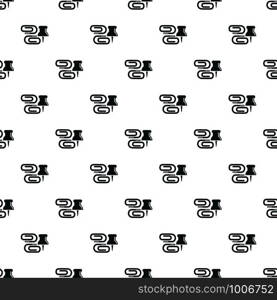 Paper clip pattern vector seamless repeating for any web design. Paper clip pattern vector seamless