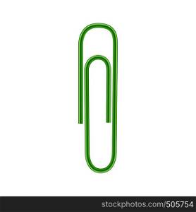 Paper clips icon in realistic style on a white background. Paper clips icon, realistic style