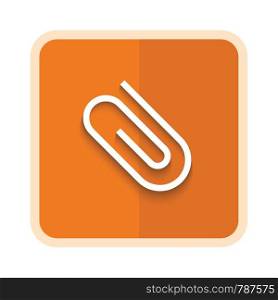 paper clips line icon