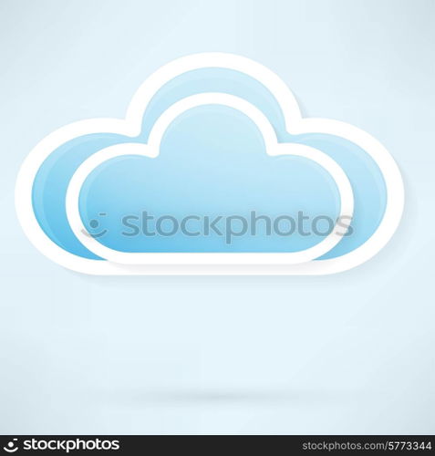 Paper clouds background