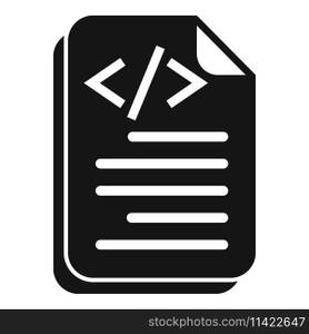 Paper code paper icon simple vector. Screen code computer. Cloud system. Paper code paper icon simple vector. Screen code computer
