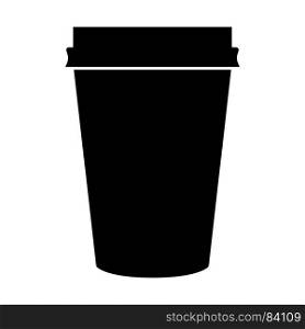 Paper coffee cup icon .