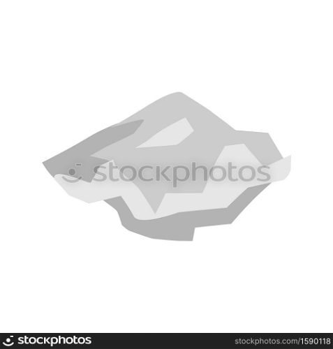 Paper crushed garbage isolated. sheet rubbish on white background