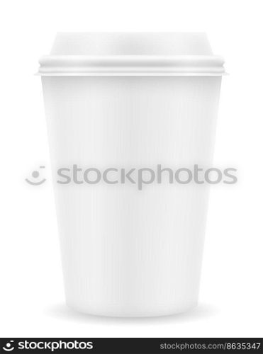 paper cup for coffee stock vector illustration isolated on white background