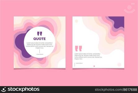 Paper Cut Abstract Quote Background Vector Illustration