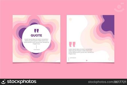 Paper Cut Abstract Quote Background Vector Illustration