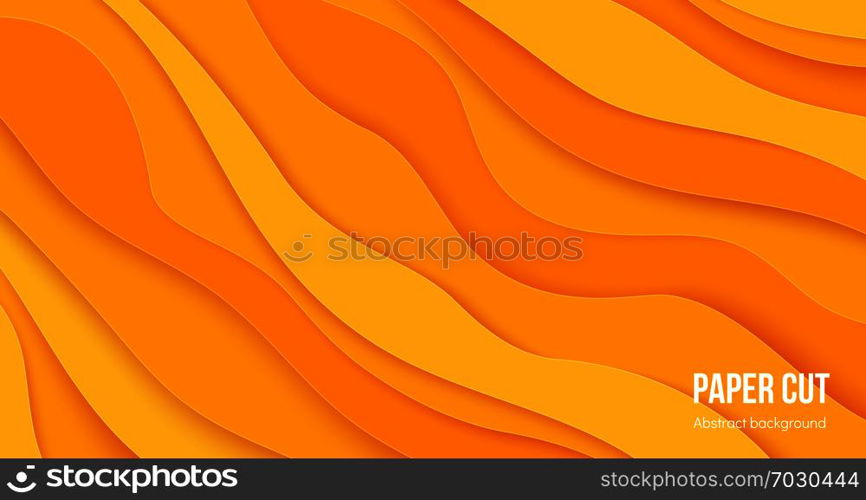 Paper cut background. 3D abstract wave layers, flat origami poster design with cascade forms. Vector liquid layered color brochure design elements. Paper cut background. 3D abstract wave layers, flat origami poster design with cascade forms. Vector liquid color brochure