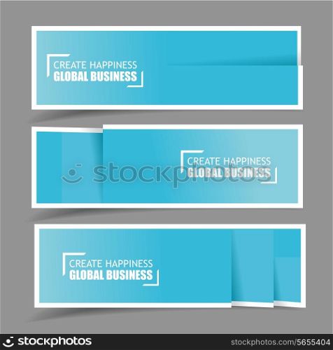 Paper design template for numbered paper banners,website layout. Vector EPS10