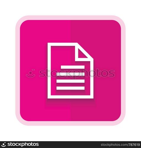 paper document line icon