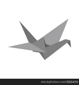 Paper Dove icon in isometric 3d style on a white background . Paper Dove icon, isometric 3d style