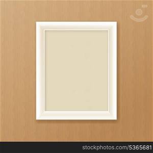 Paper frame on the cardboard background