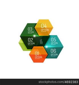 Paper geometric abstract infographic layouts. Paper geometric abstract infographic layouts. Vector business templates