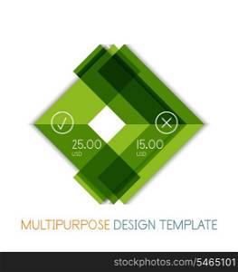Paper geometric shape multipurpose design template
