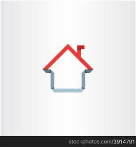 paper house vector home sign design