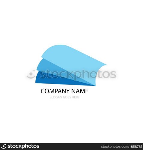 Paper icon logo vector design